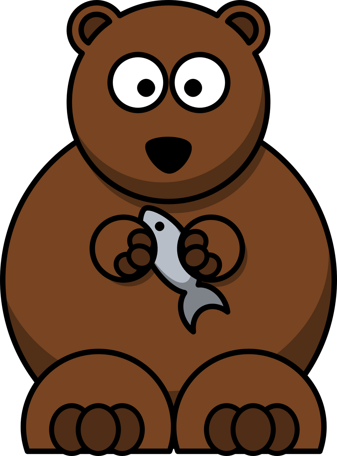 Cartoon Bear Png Hd (black, white, olive, maroon)