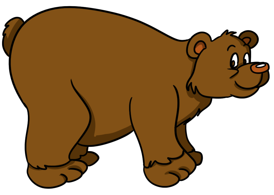 Cartoon Bear Png Photo (white, olive)