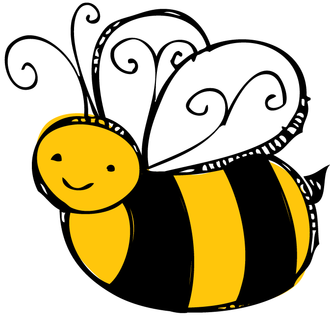 Cartoon Bee Png Isolated Hd (silver, black, white, gold, gray)