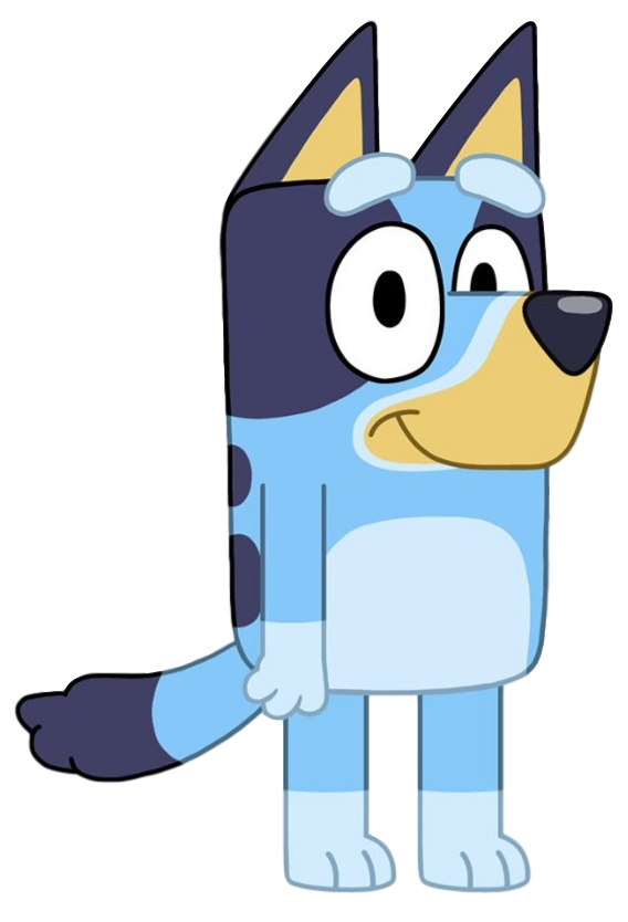 Cartoon Bluey Png Free Download (indigo, silver, black, white, lavender)