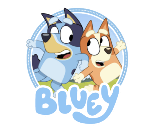 Cartoon Bluey Png Isolated Hd (silver, black, white, beige, lavender)