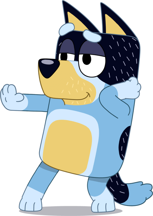 Cartoon Bluey Png Photos (silver, salmon, black, white, lavender)