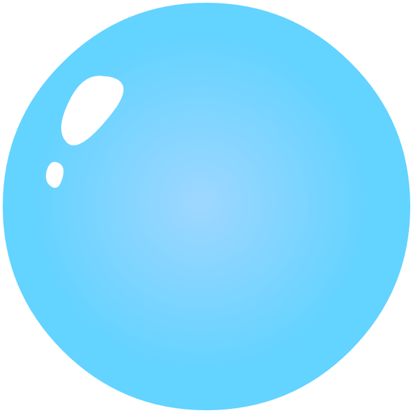 Cartoon Bubble Png Image (white, mint, greenish blue)