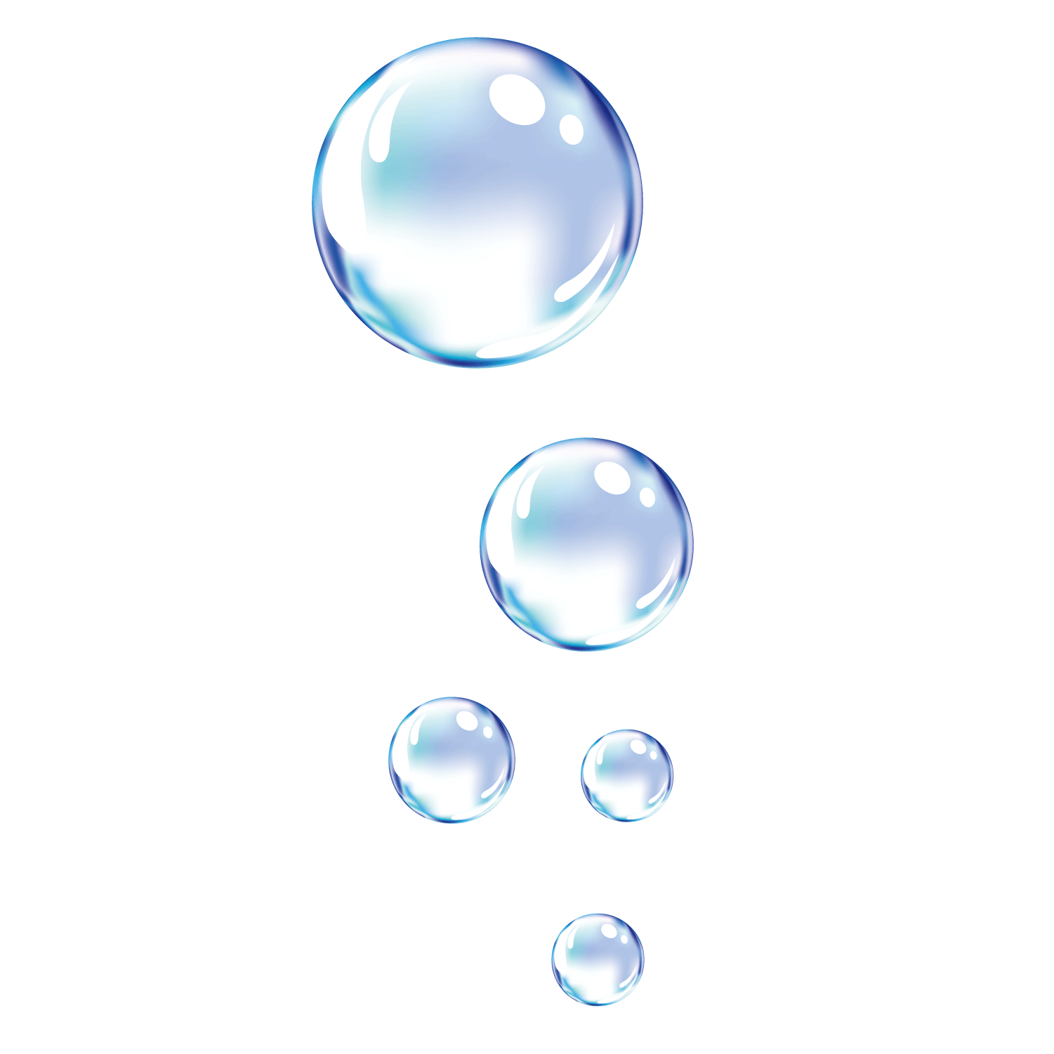 Cartoon Bubble Png Pic (white, silver)