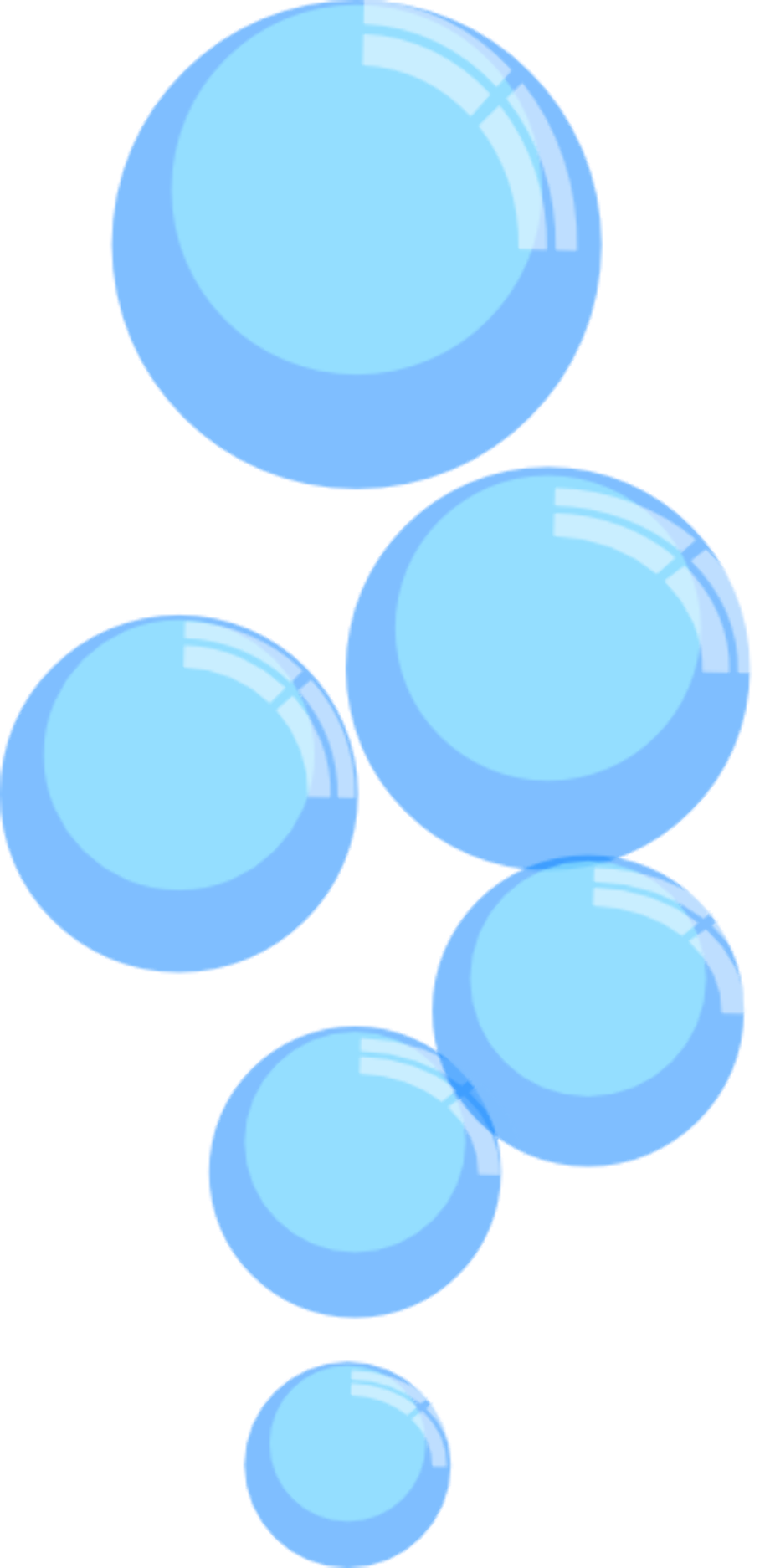 Cartoon Bubble Png (black, greenish blue, blue, mint)