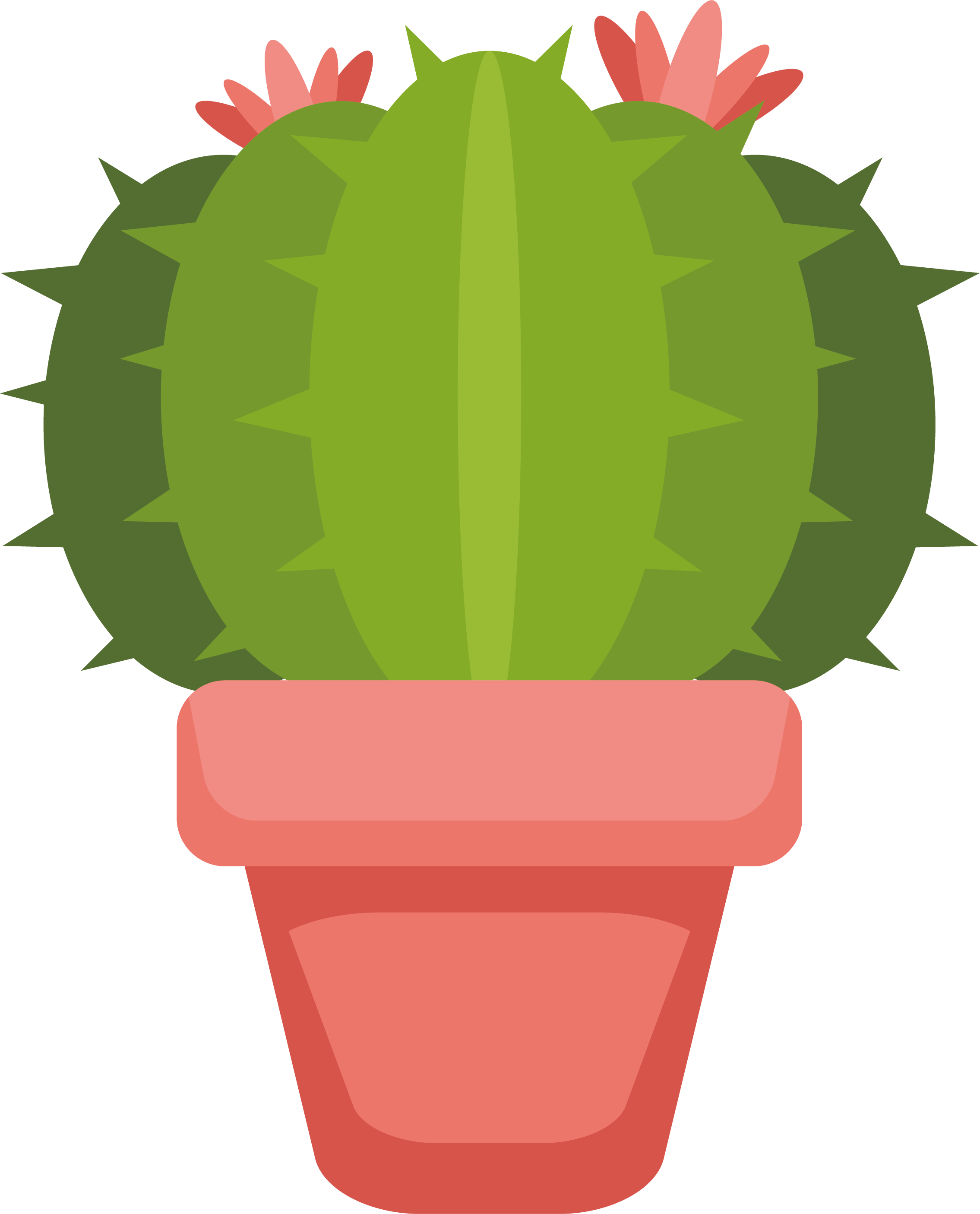 Cartoon Cactus Png Isolated File (white, chocolate, olive, salmon)