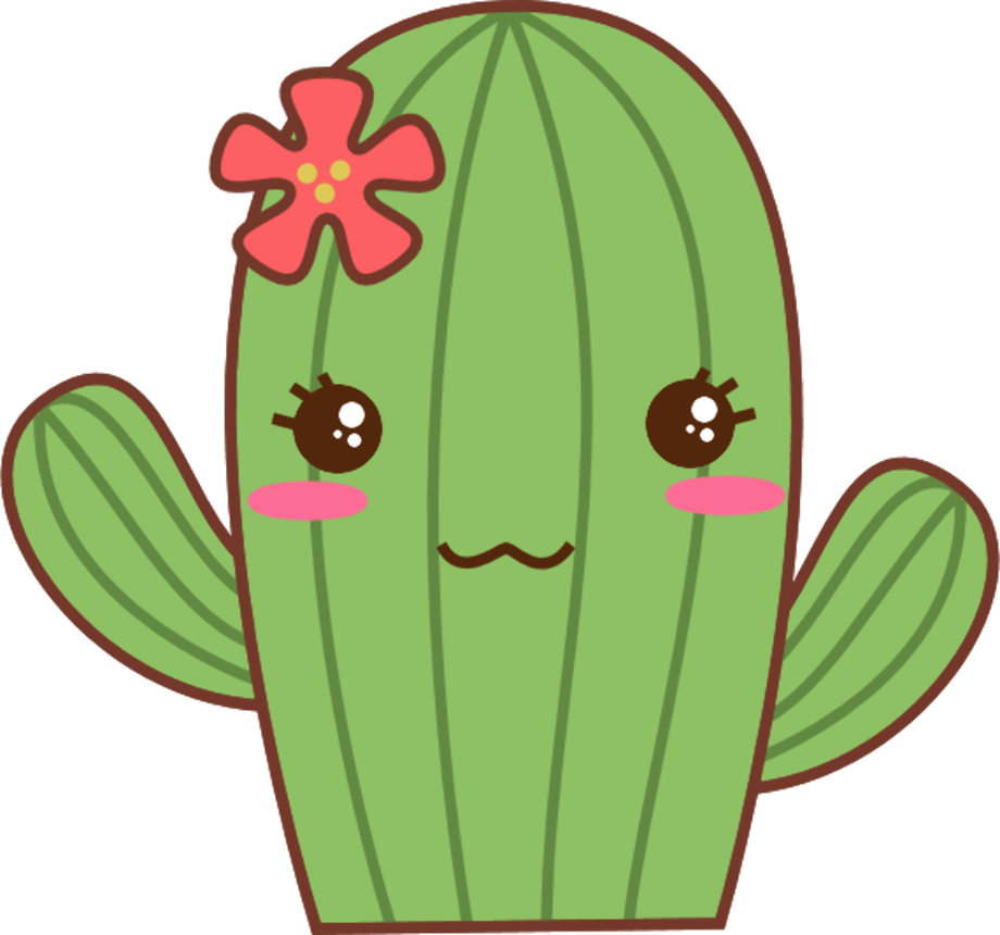 Cartoon Cactus Png Picture (black, gray)