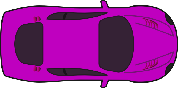 Cartoon Car No Background (purple, black, purplish red, white)