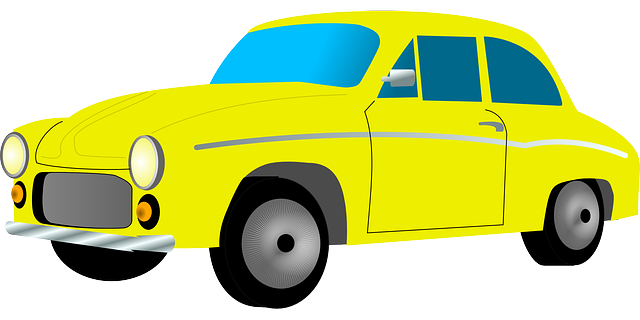 Cartoon Car Png Background (teal, indigo, white, yellow, black)