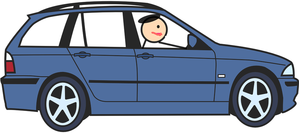 Cartoon Car Png Cutout (black, teal, navy)