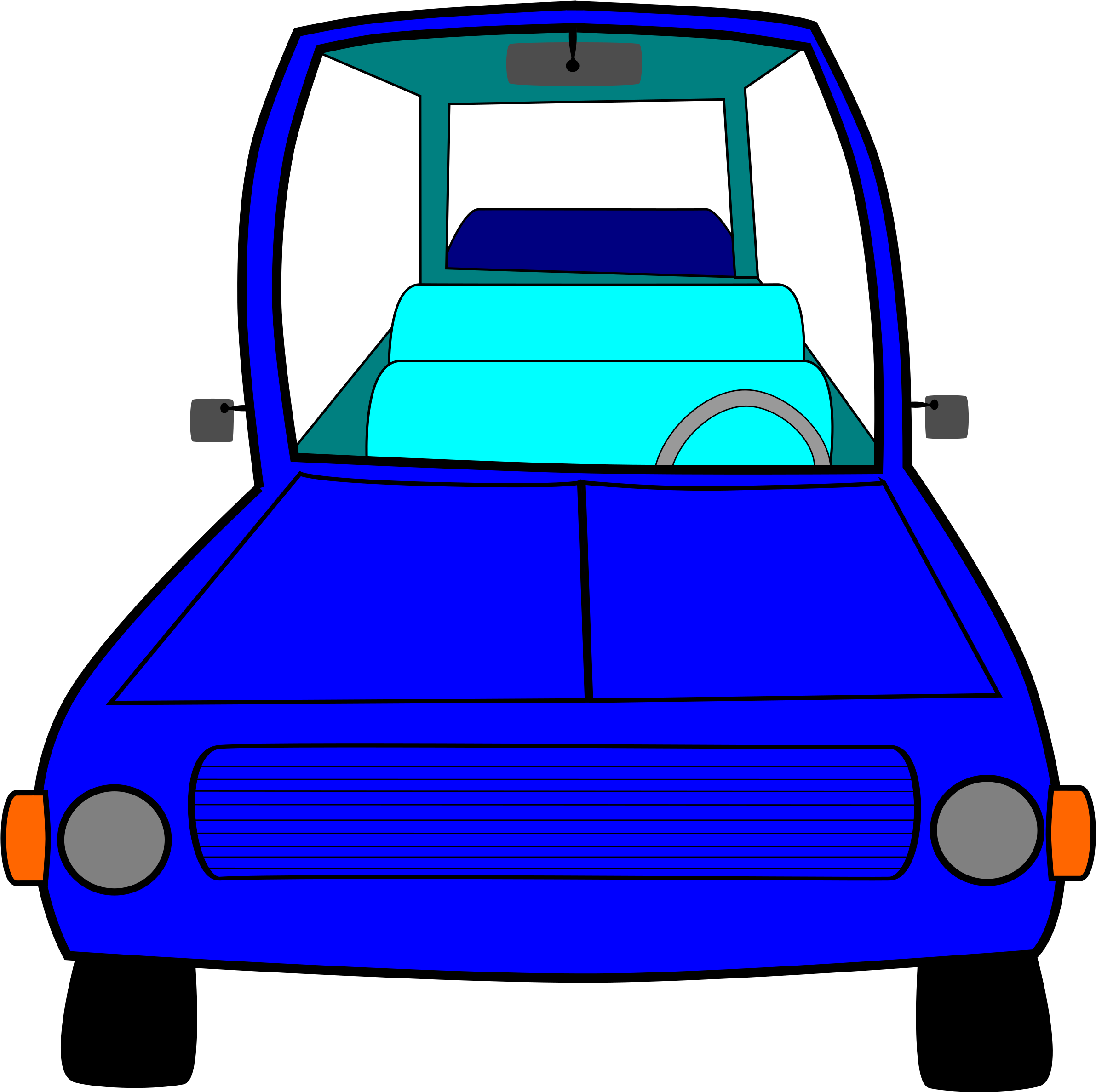 Cartoon Car Png Images (greenish blue, black, blue)