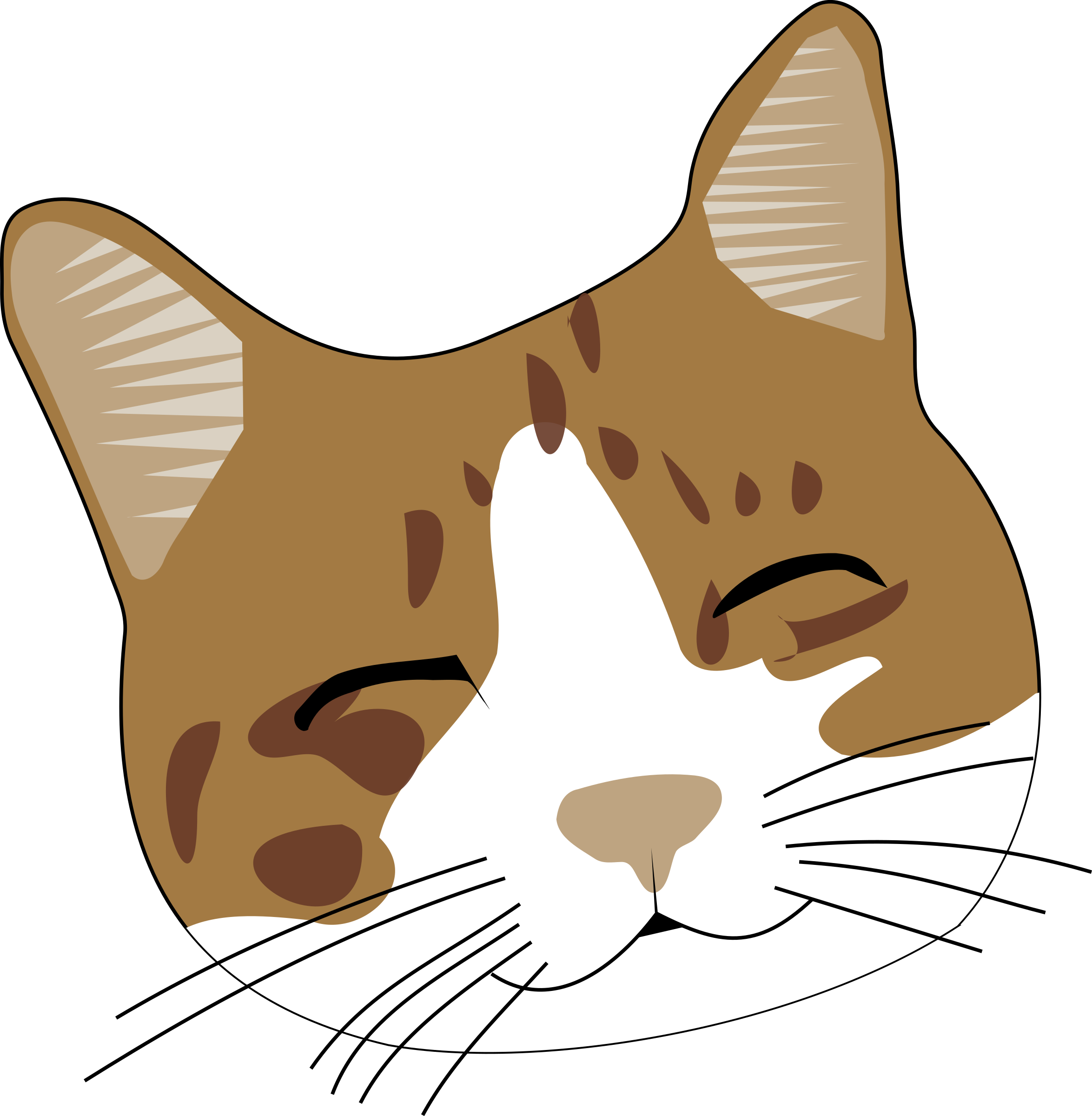 Cartoon Cat Png Transparent (chocolate, maroon, silver, black, white)