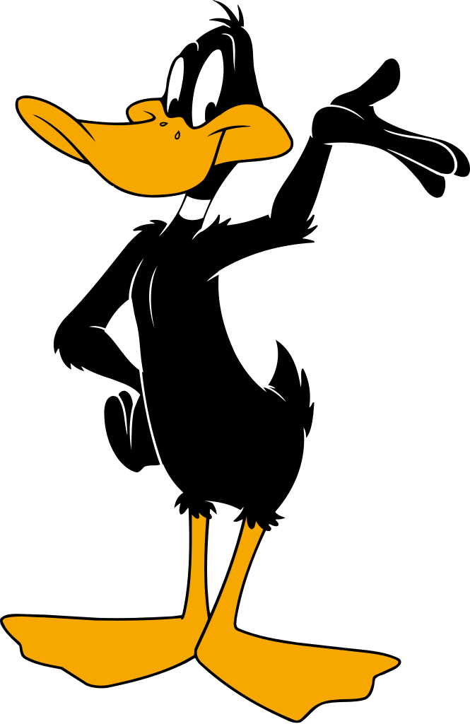 Cartoon Characters Png (black, white, orange)