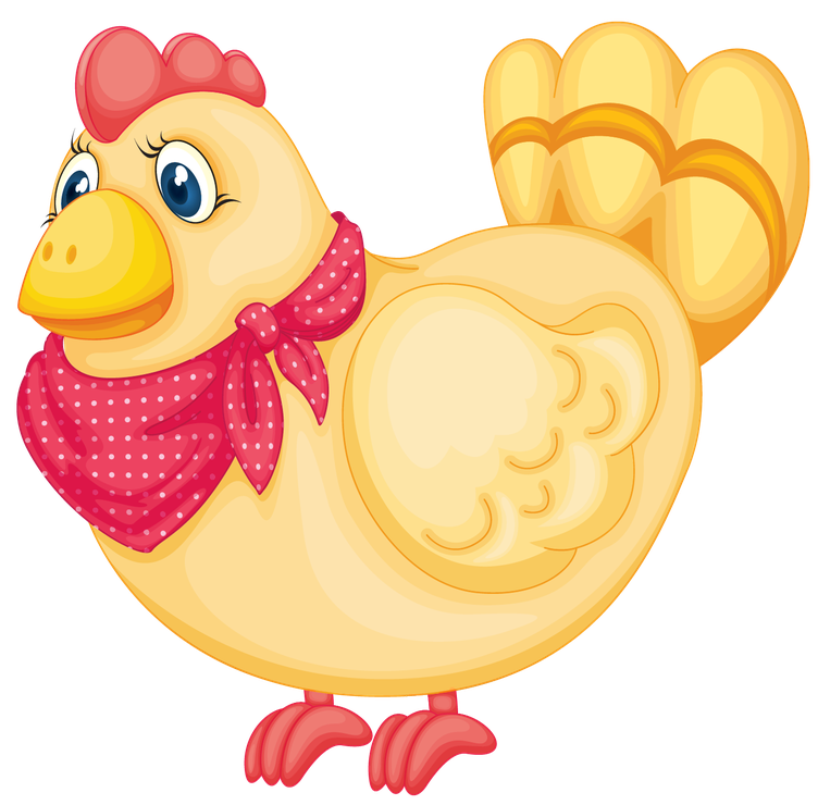 Cartoon Chicken Png Clipart (black, pink, beige)