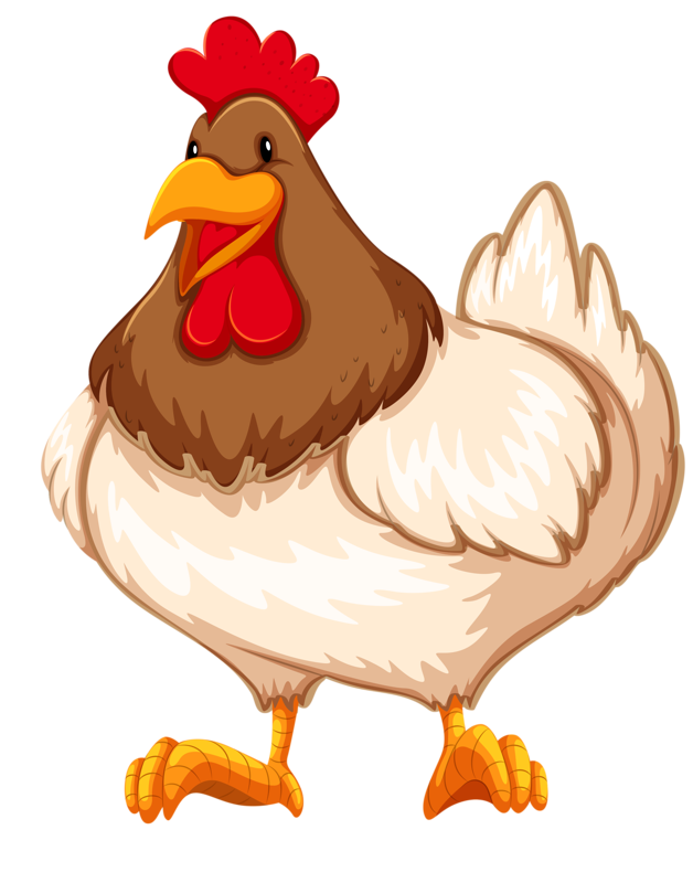 Cartoon Chicken Png Picture (chocolate, red, black, white, beige)