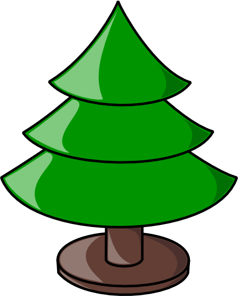 Cartoon Christmas Tree Png Free Download (black, gray, maroon, green)