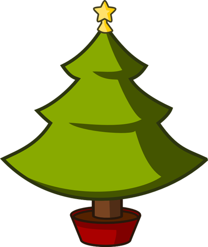 Cartoon Christmas Tree Png Hd Isolated (black, olive, maroon)