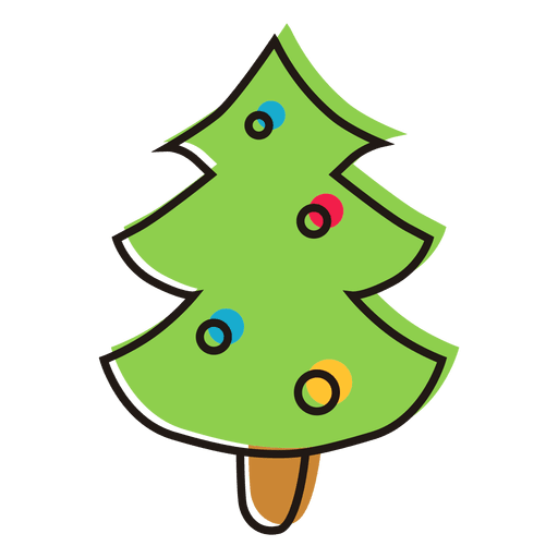 Cartoon Christmas Tree Png Isolated Hd (gray, chocolate)