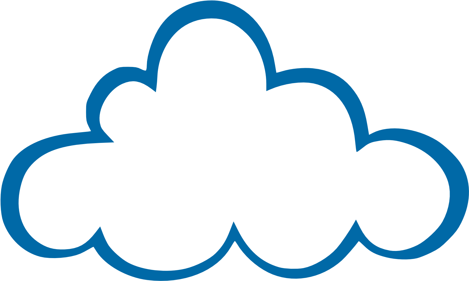 Cartoon Cloud Png Clipart (black, teal)