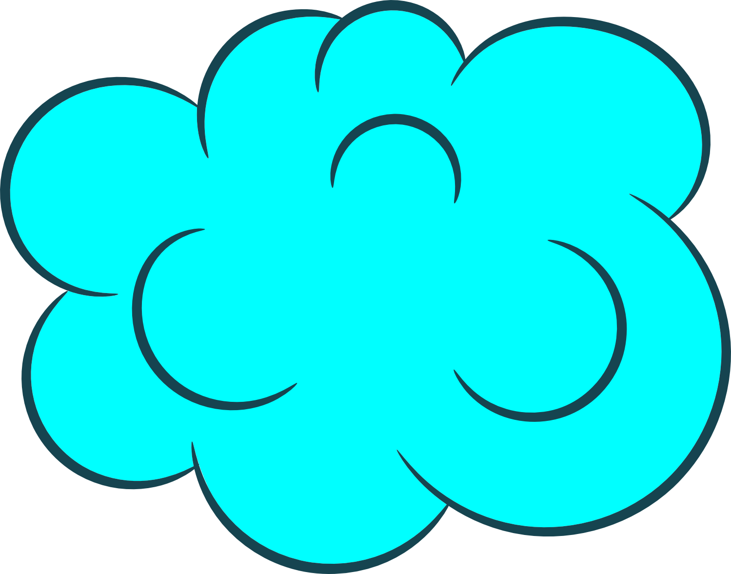 Cartoon Cloud Png Hd Isolated (white, greenish blue)