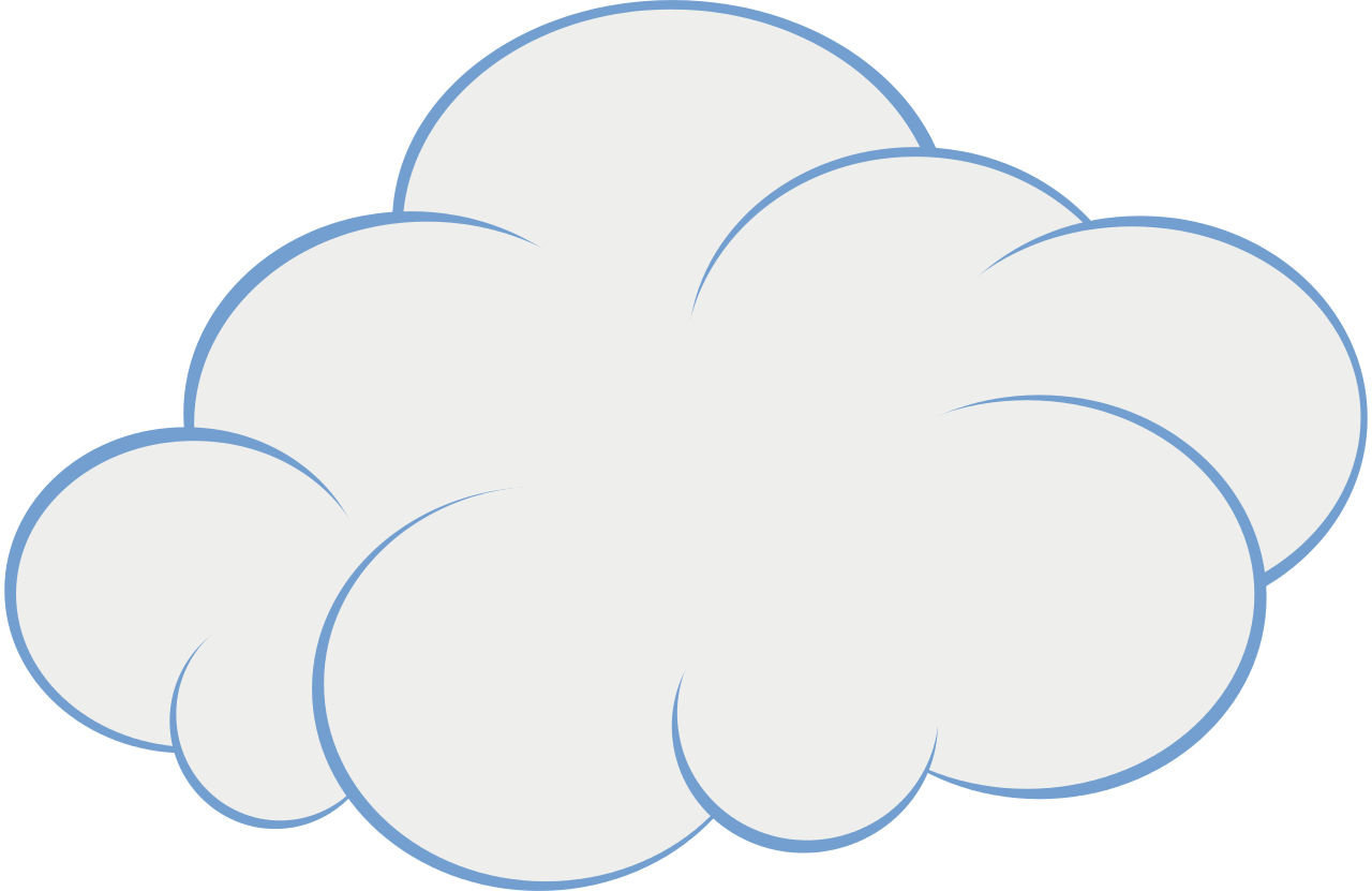 Cartoon Cloud Png Isolated Image (black, beige, lavender)