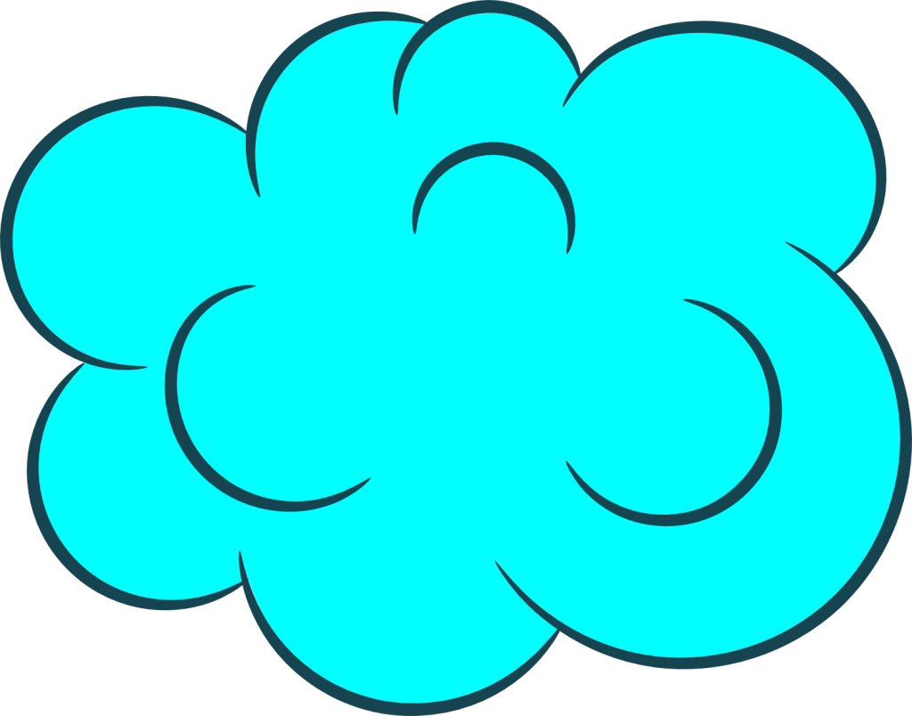 Cartoon Cloud Png Picture (black, greenish blue)