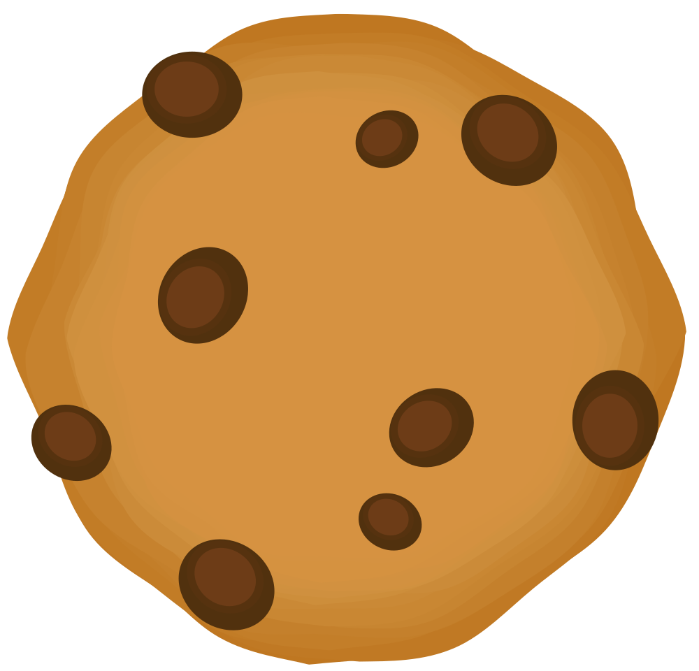 Cartoon Cookie Png File (black, chocolate, maroon)