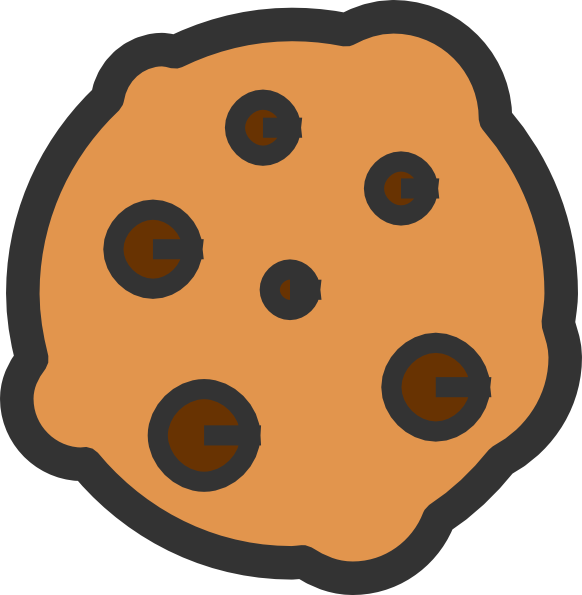 Cartoon Cookie Png Image (white, maroon, black, salmon)