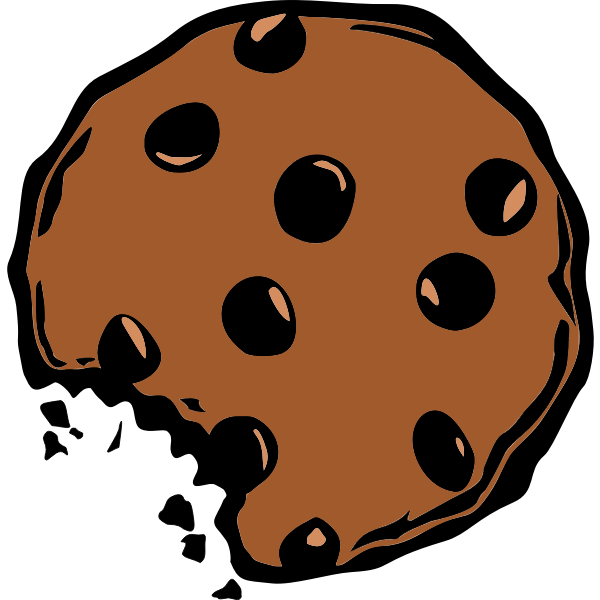 Cartoon Cookie Png Isolated Pic (black, chocolate)