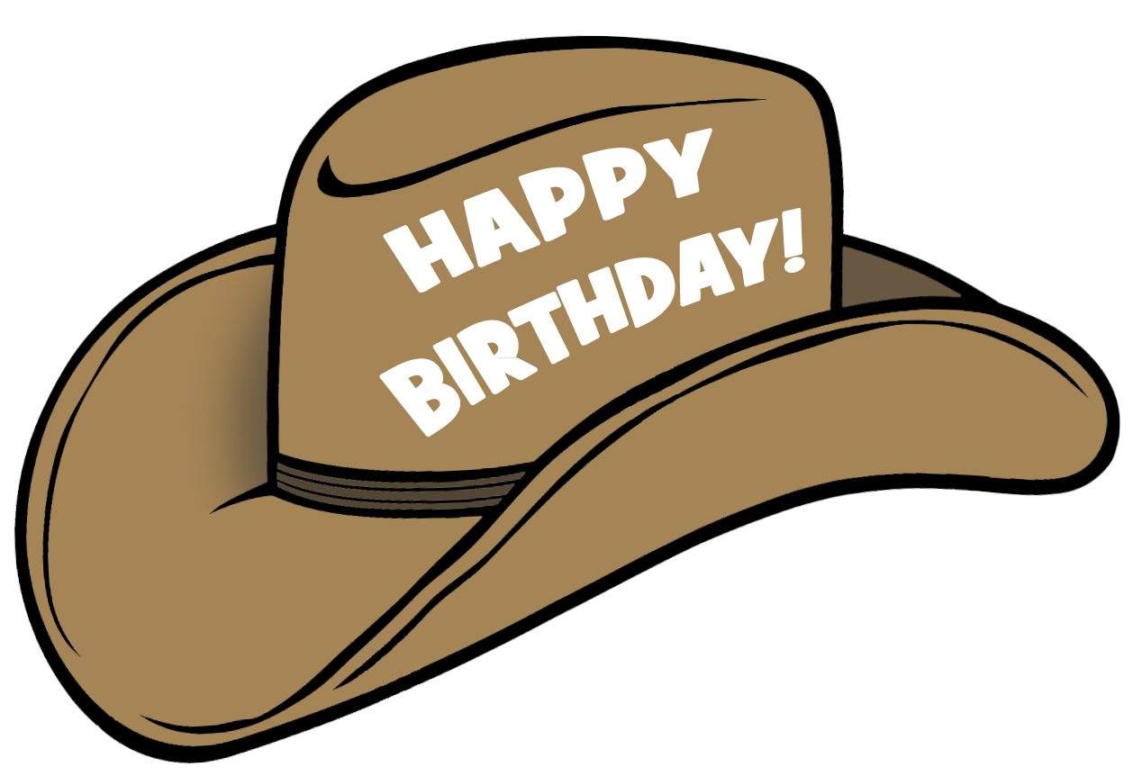 Cartoon Cowboy Hat Png Image (white, gray)