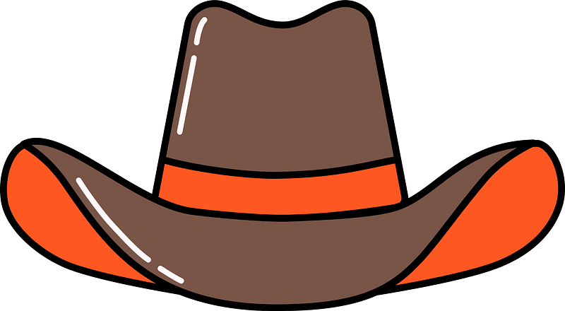 Cartoon Cowboy Hat Png Isolated Hd (gray, chocolate)