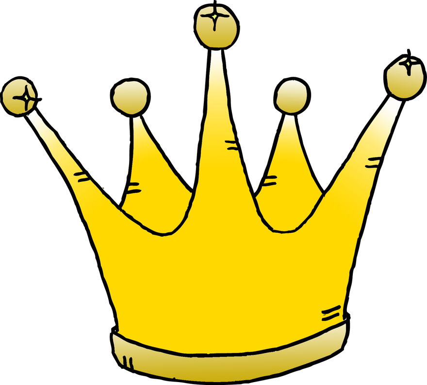 Cartoon Crown Png Photos (black, gold)