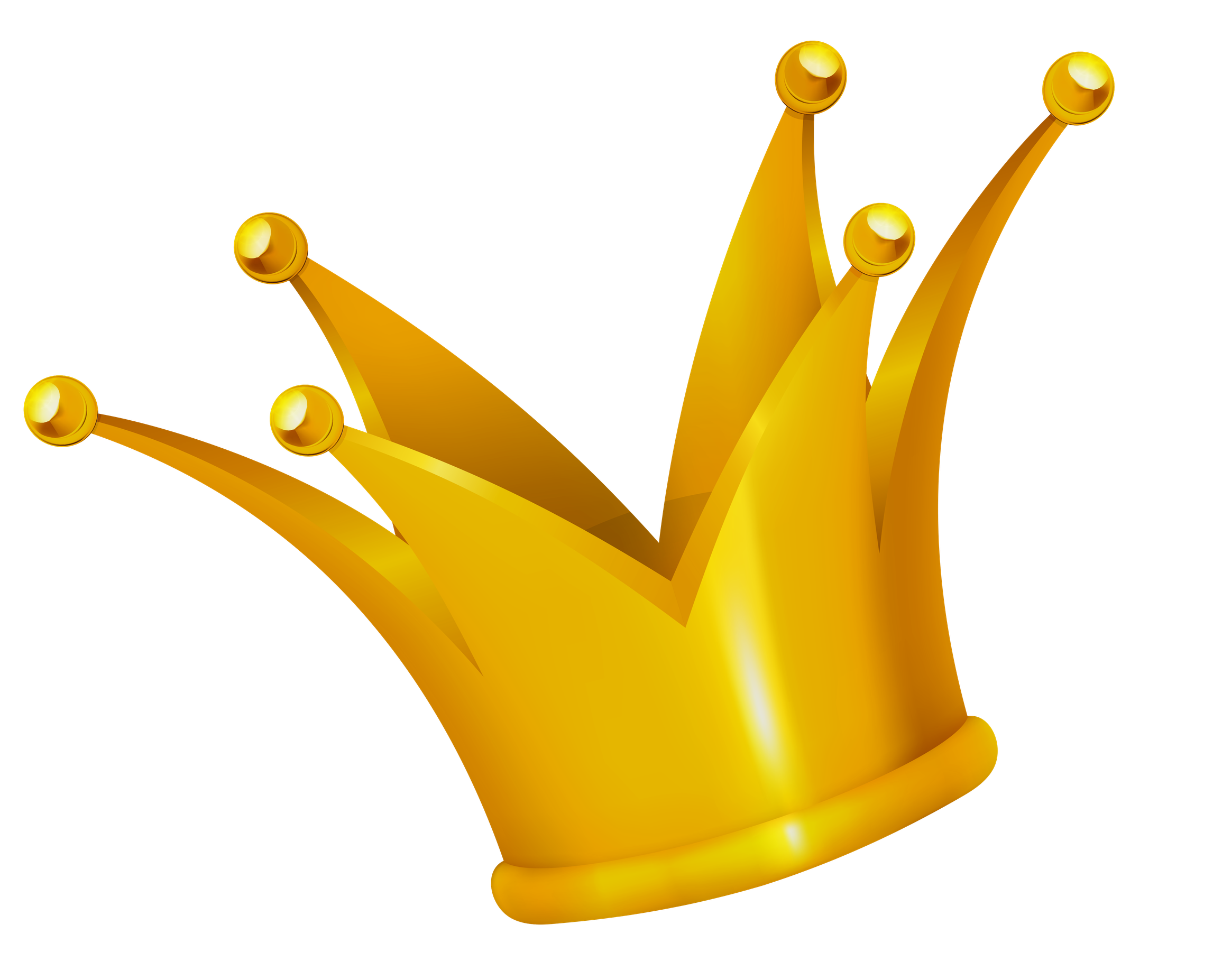 Cartoon Crown Png (black, orange)