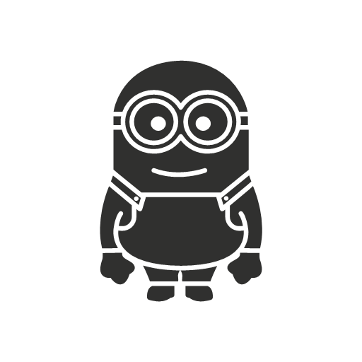 Cartoon Despicable Me Png Image (black)