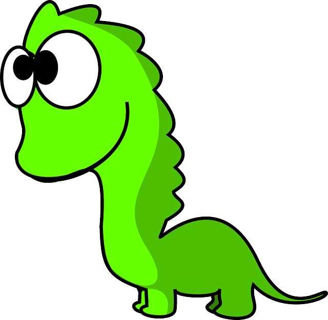 Cartoon Dino Png Transparent (white, black, olive, lime)