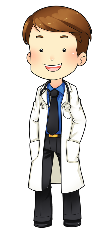 Cartoon Doctor Png Hd (black, white, beige)