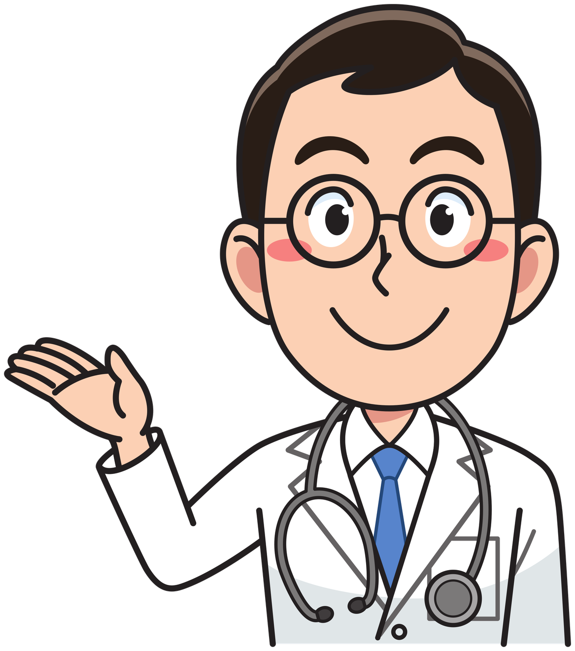 Cartoon Doctor Png Isolated Hd (black, white, pink, lavender)