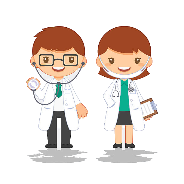 Cartoon Doctor Png Picture (chocolate, silver, black, white, pink)