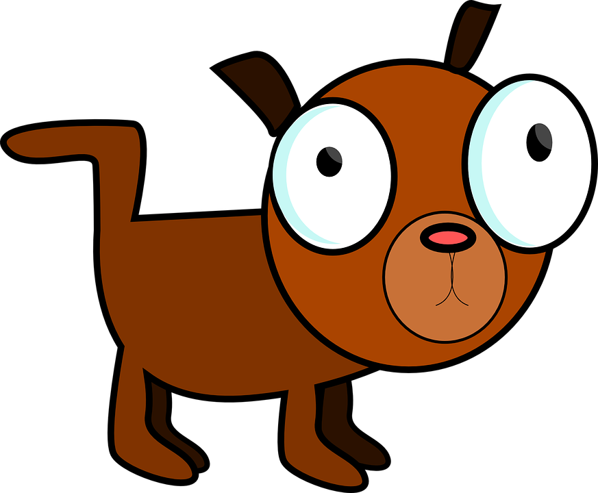 Cartoon Dog Download Png Image (black, white, chocolate, maroon)