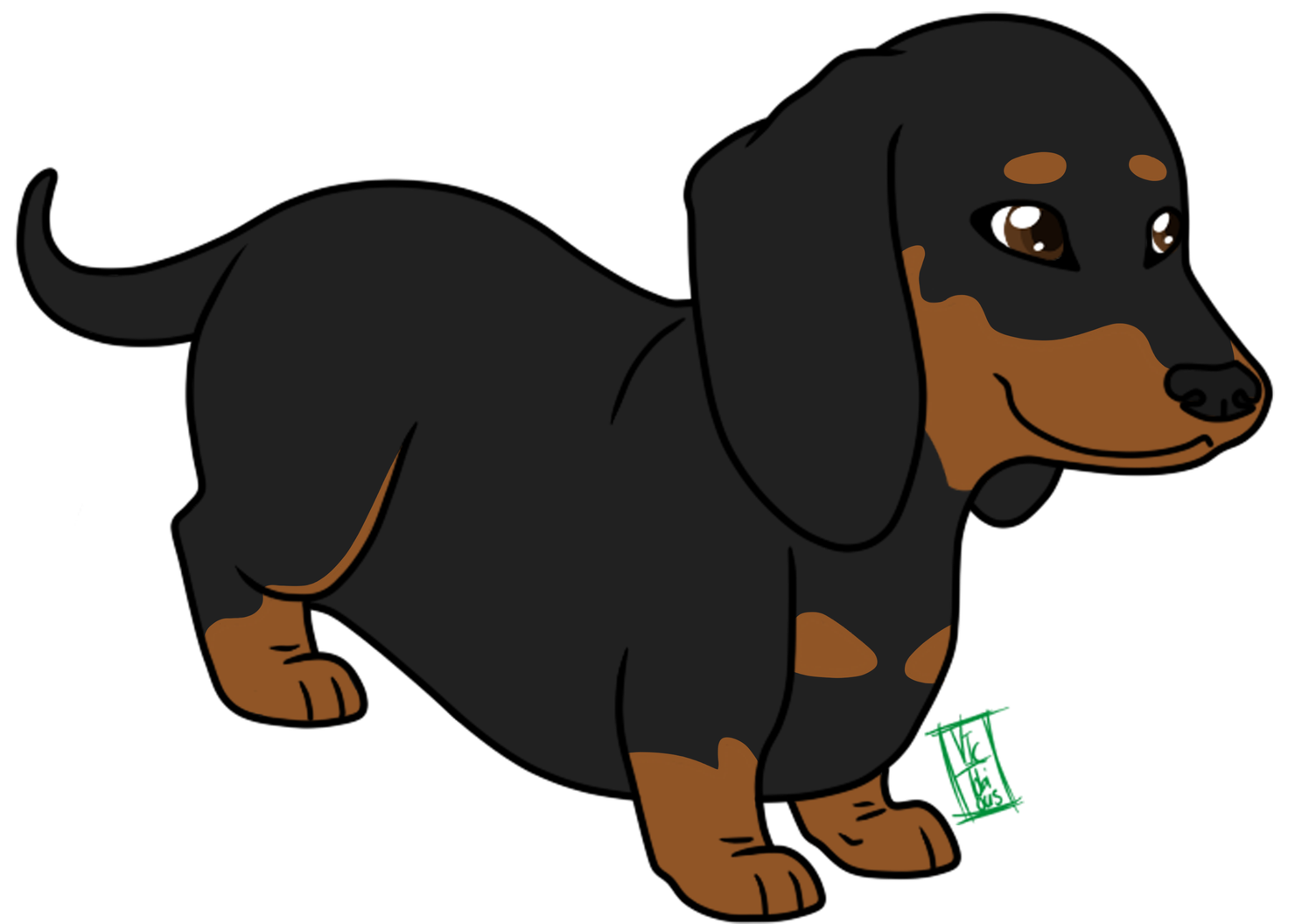 Cartoon Dog Png Clipart (black, olive)