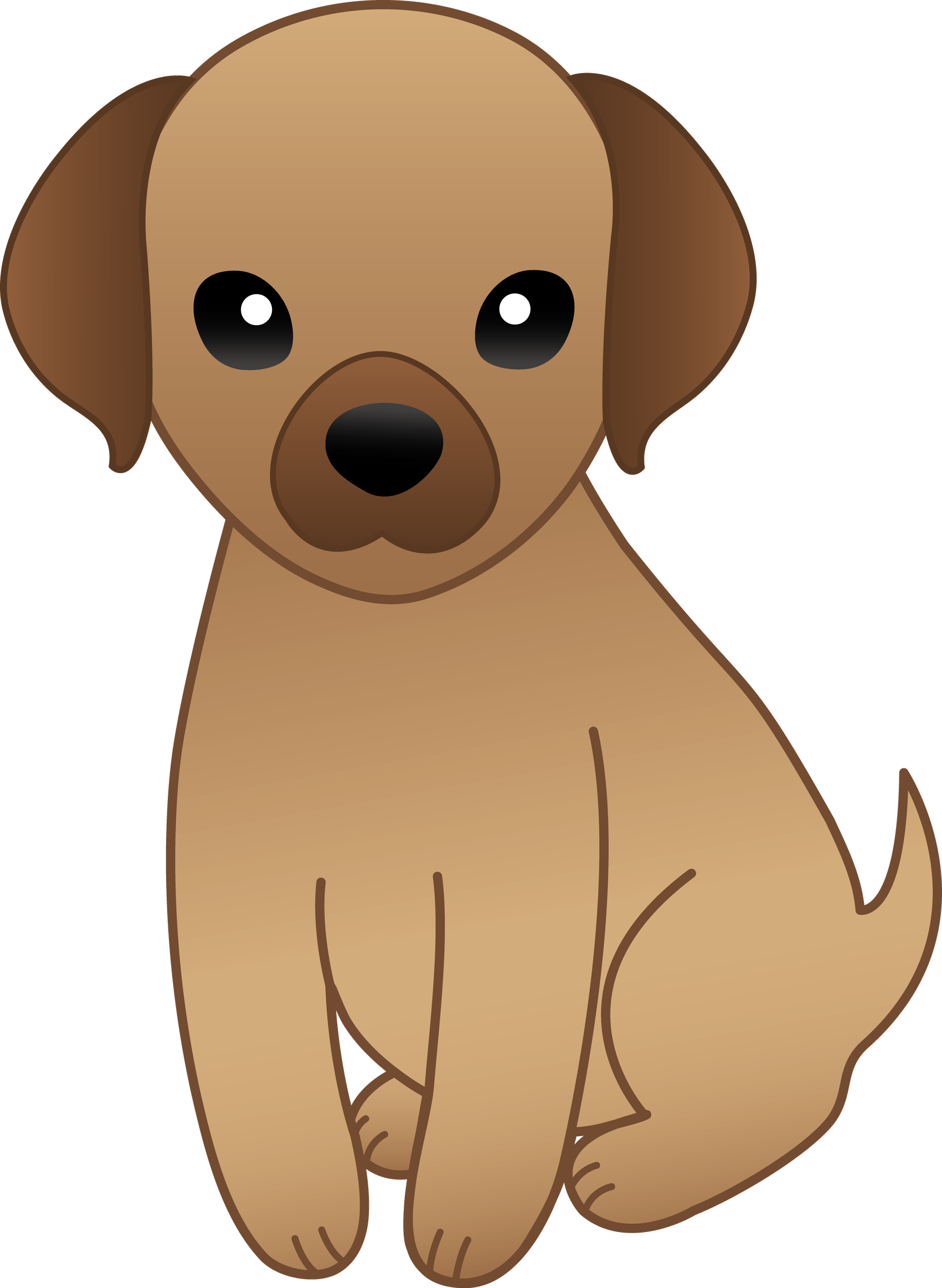 Cartoon Dog Png Hd (black, salmon)