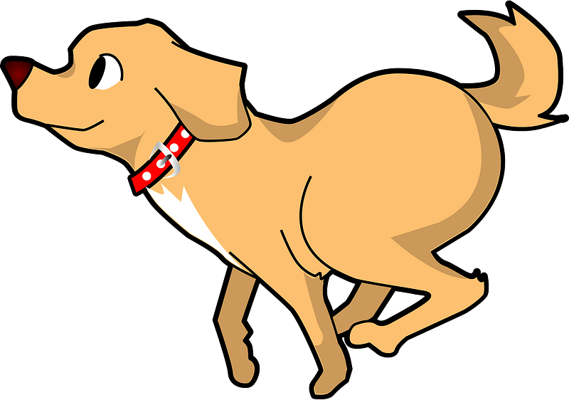 Cartoon Dog Png Image (gray, salmon)