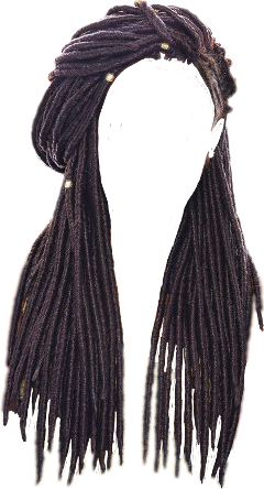 Cartoon Dreads Png Hd (black)