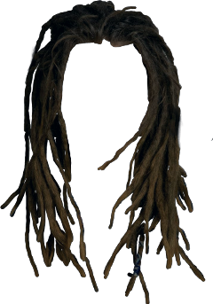 Cartoon Dreads Png Isolated File (black)