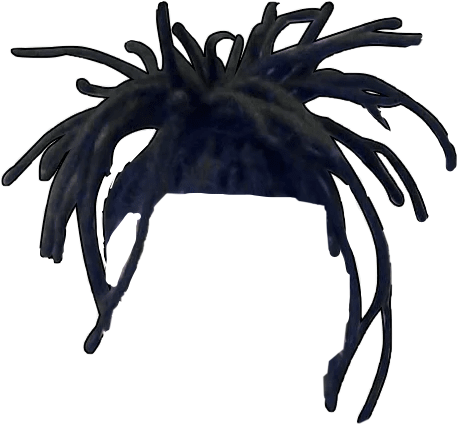 Cartoon Dreads Png Pic (black)