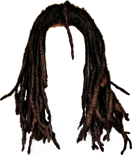 Cartoon Dreads Png Transparent (black)