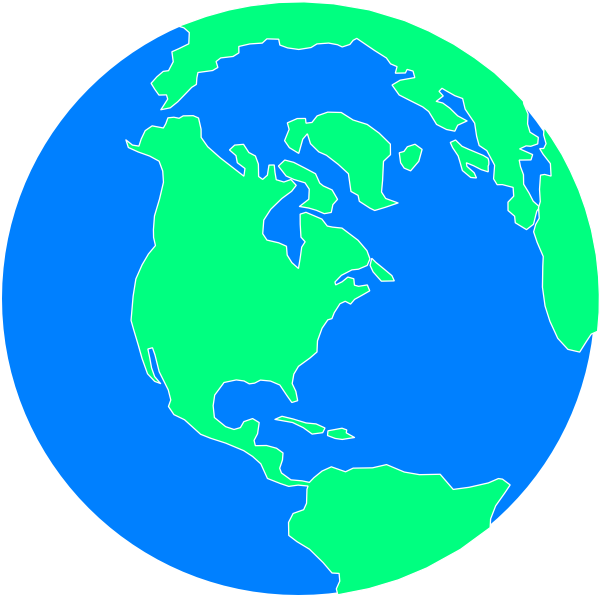 Cartoon Earth Png (white, blue, lime, greenish blue)