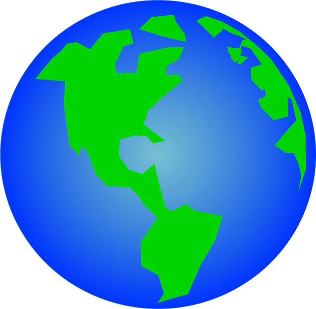 Cartoon Earth Transparent Png (white, blue, lime)