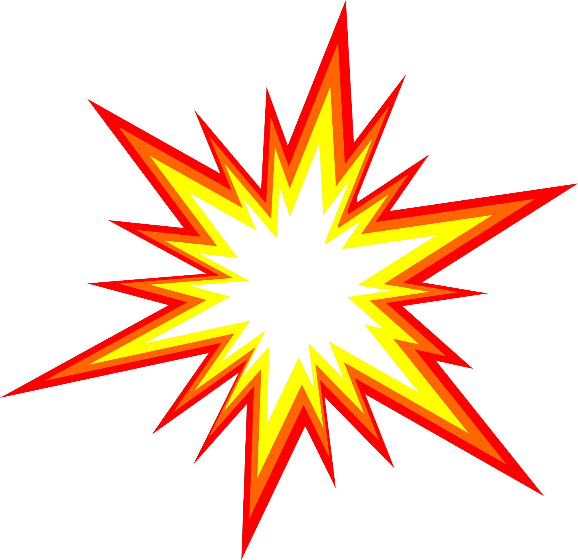 Cartoon Explosion Png Free Download (white, red, yellow, chocolate)