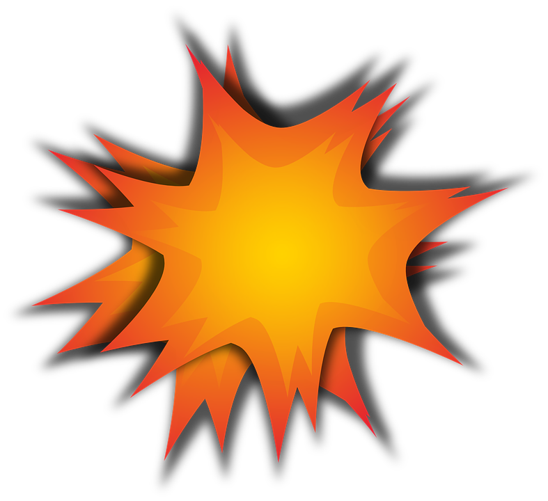 Cartoon Explosion Png Photos (black, orange, chocolate)